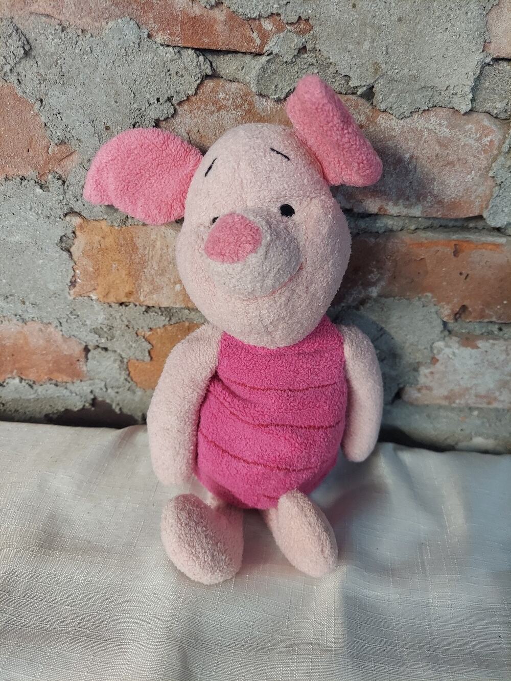 Disney Winnie Pooh Piglet Plush Stuffed Animal Pink Cuddly 12 Inch Toy